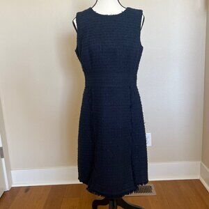 Brooks Brothers Navy Tweed Dress
